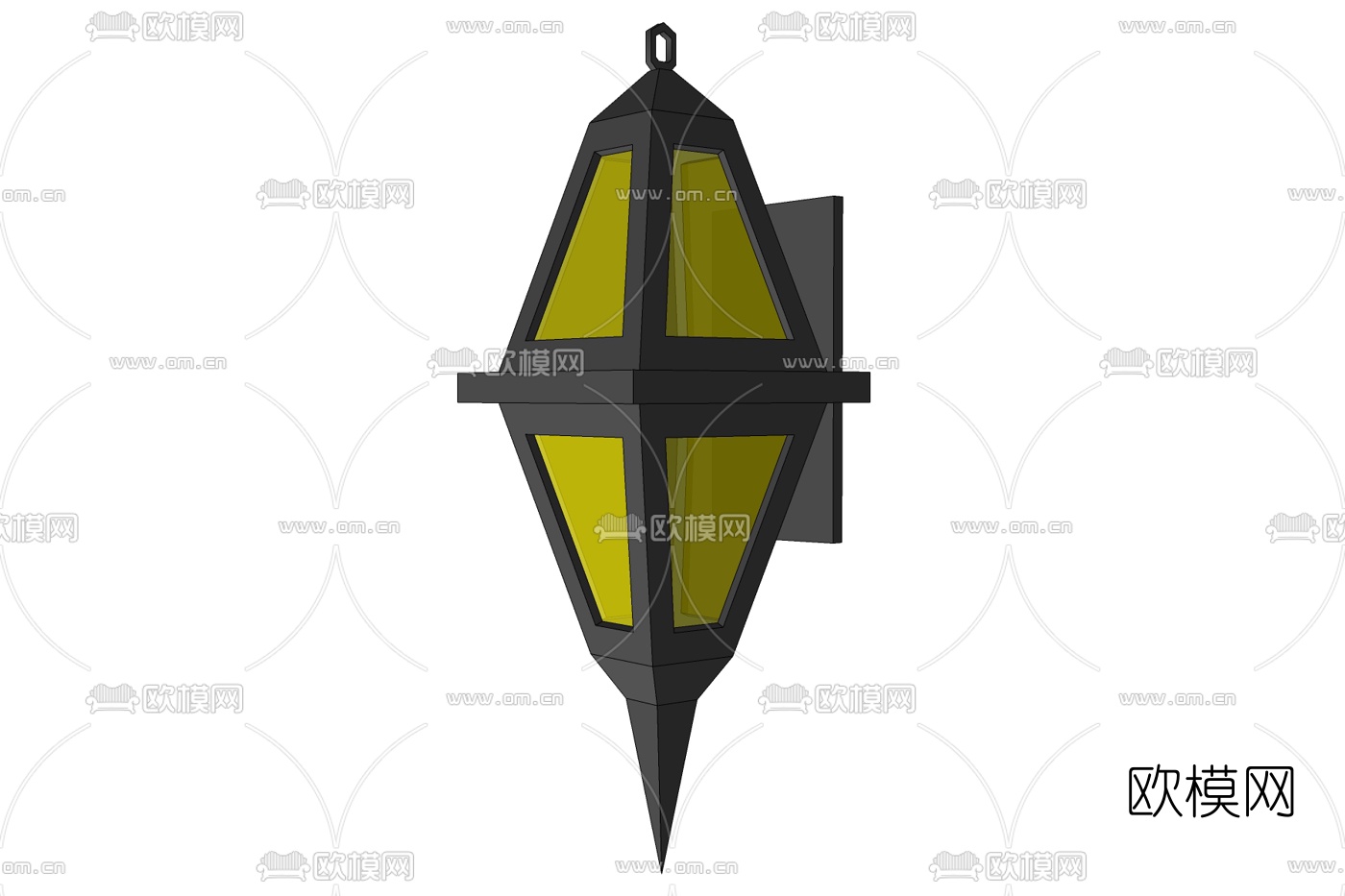 欧式金属壁灯免费su模型下载