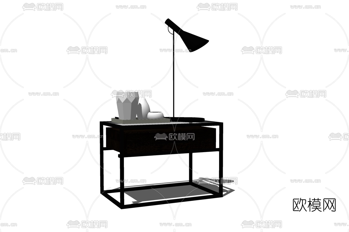 现代角几免费su模型下载