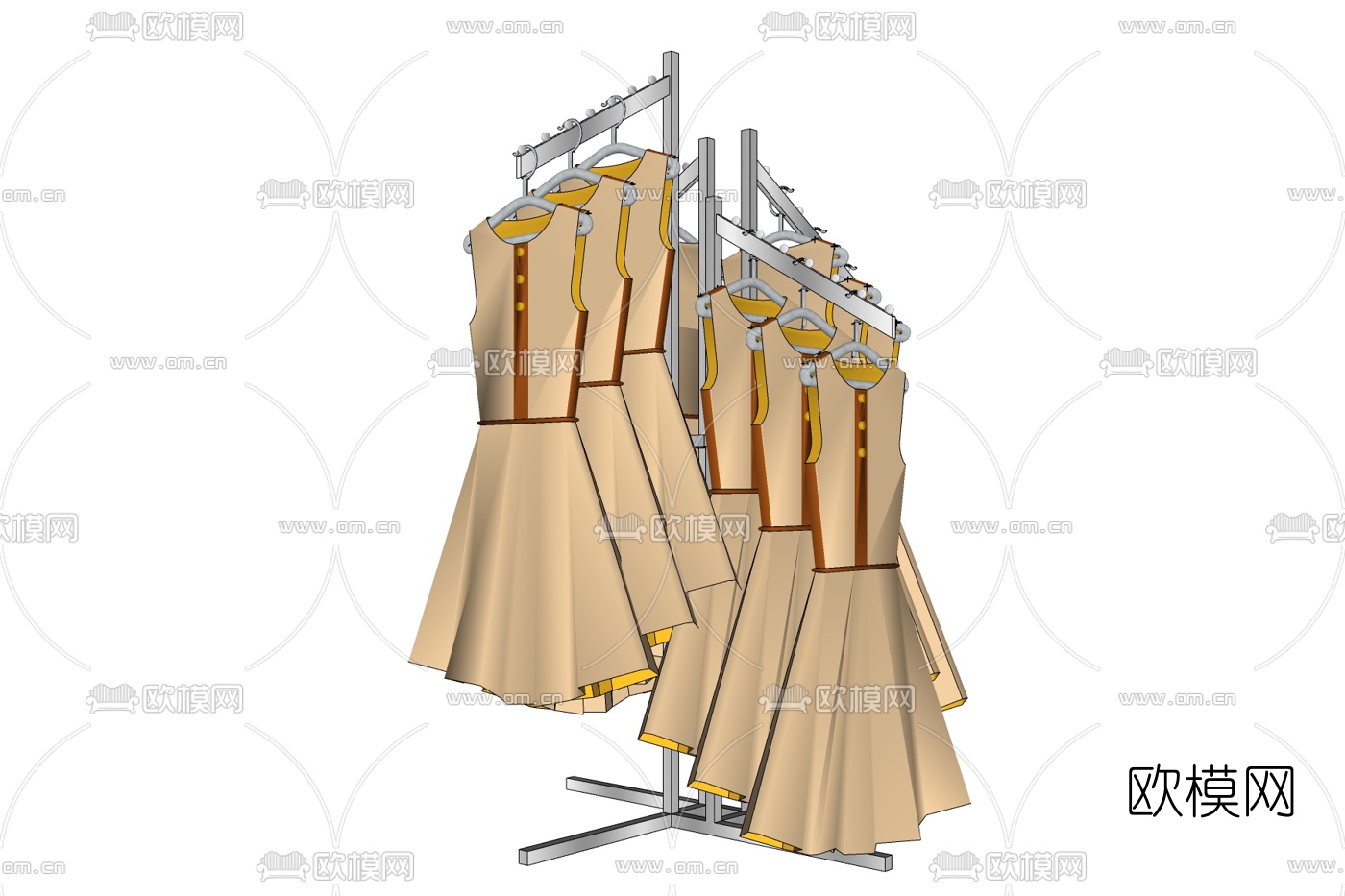 现代展示架免费su模型下载