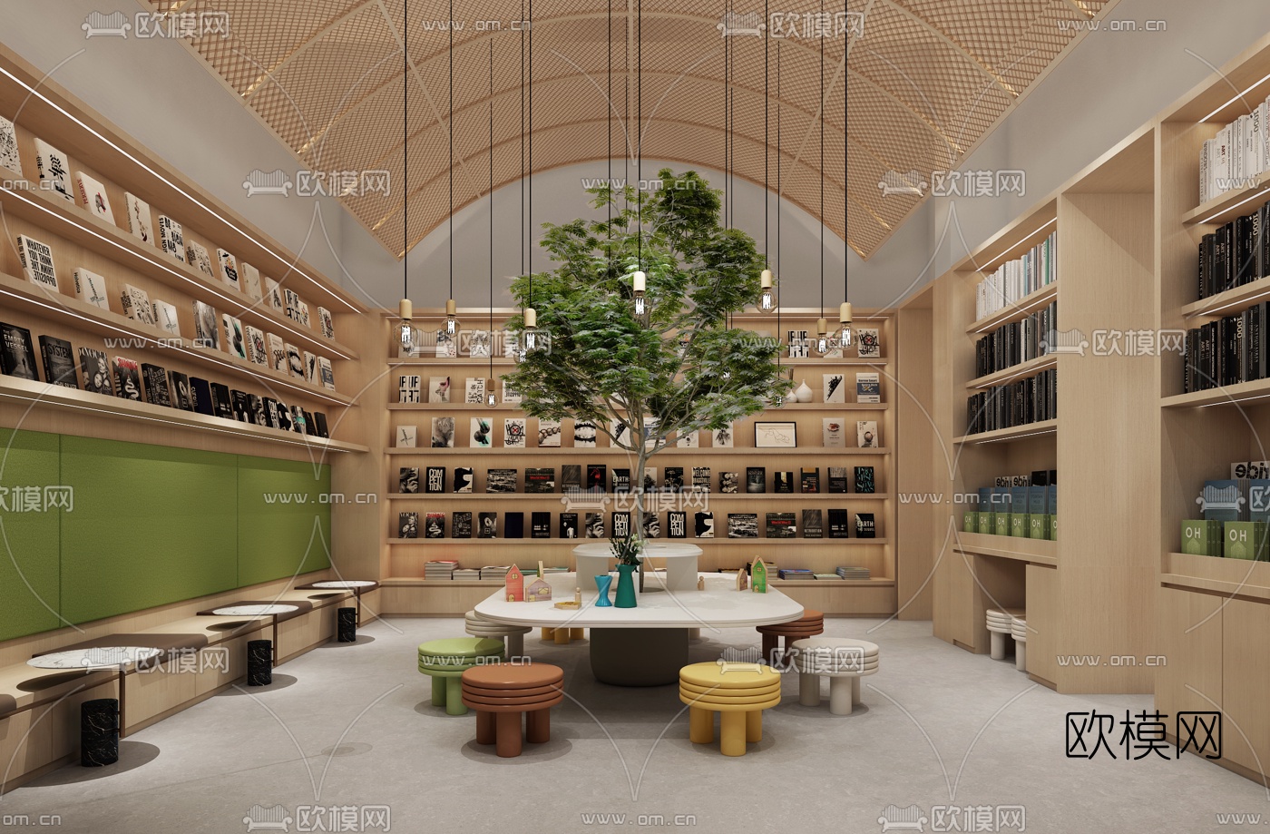 北欧儿童图书馆阅读室3d模型下载（渲染图4）