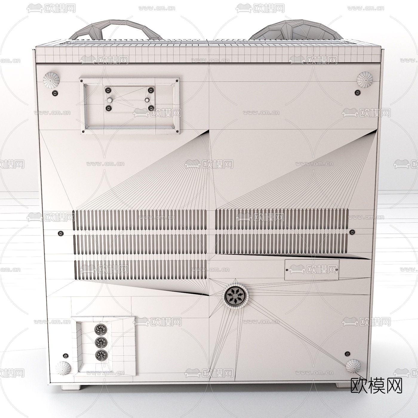 现代复古录音机3d模型