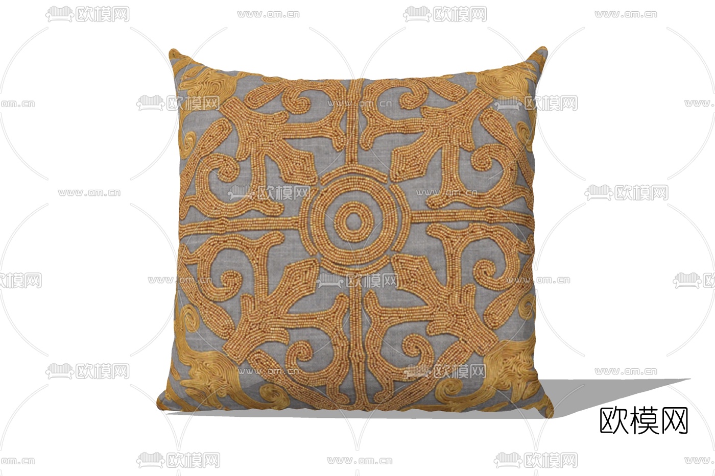 现代布艺抱枕免费su模型下载