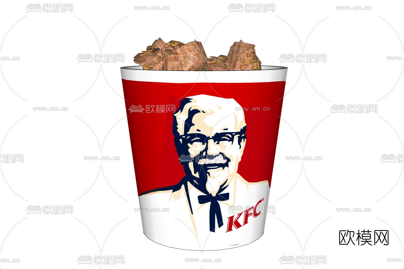 现代KFC鸡块食物免费su模型下载_ID10292587_sketchup模型下载-欧模网