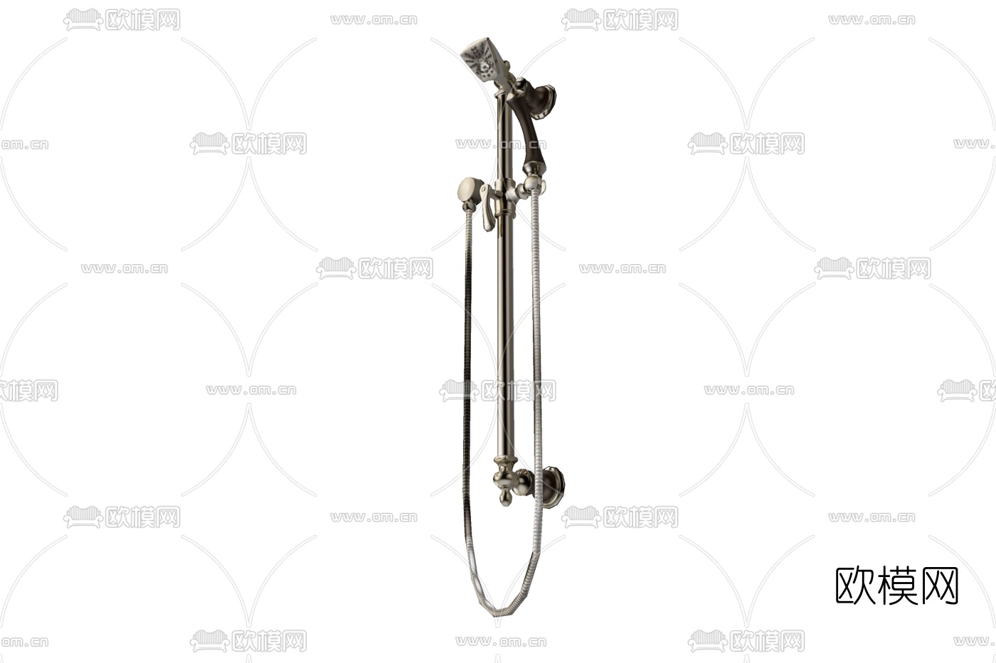 现代金属花洒免费su模型下载