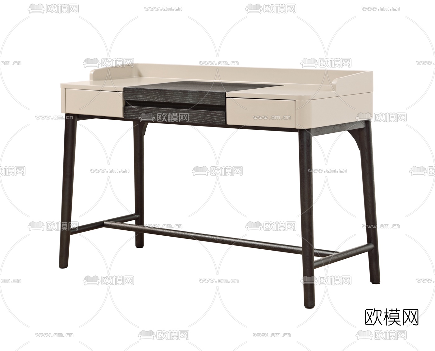 现代实木梳妆台3d模型下载