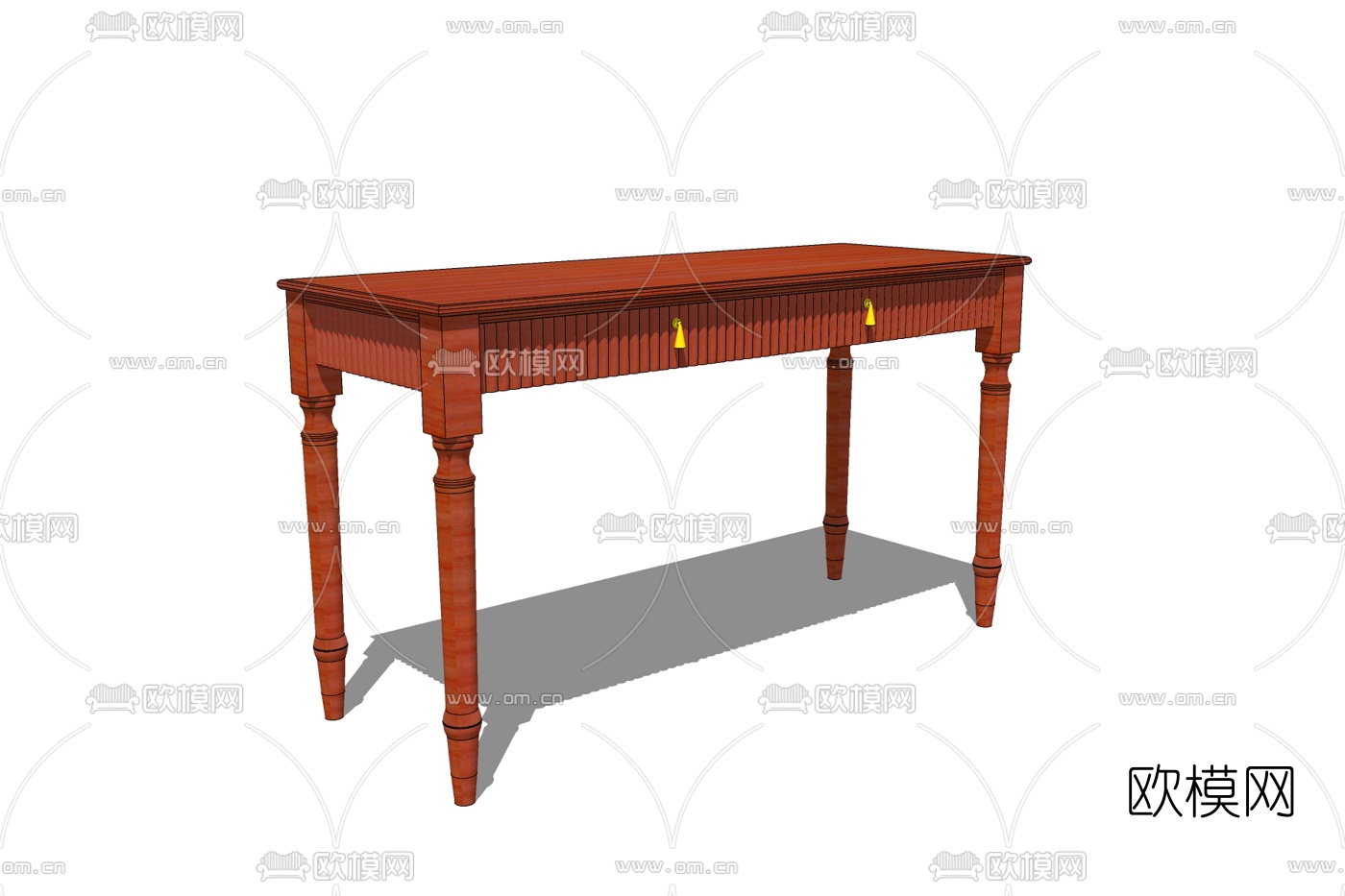 欧式实木端景台免费su模型下载