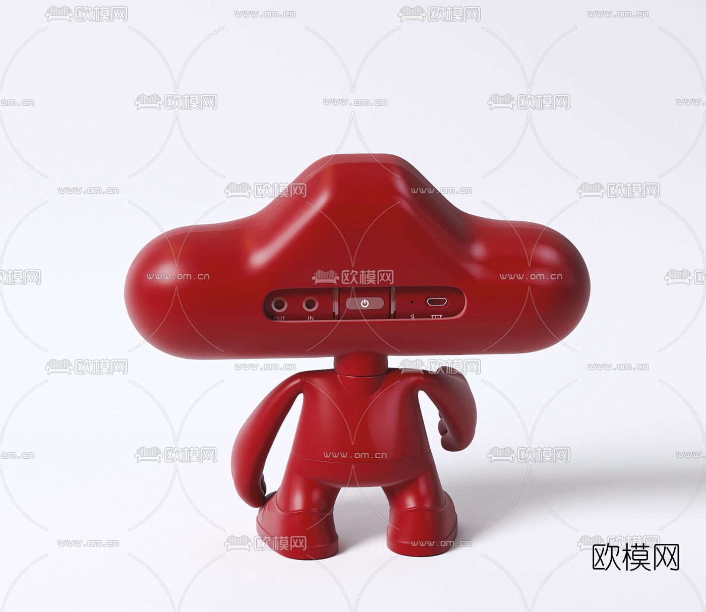 现代beats胶囊音响3d模型
