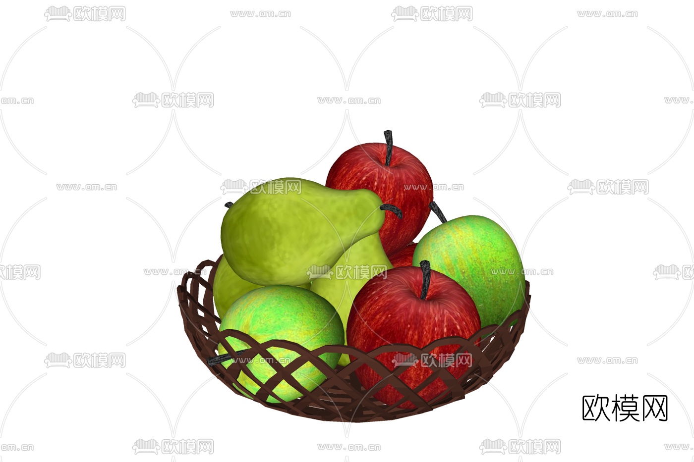 现代水果免费su模型下载