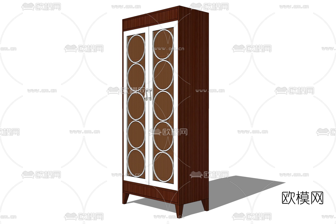 简欧酒柜免费su模型下载