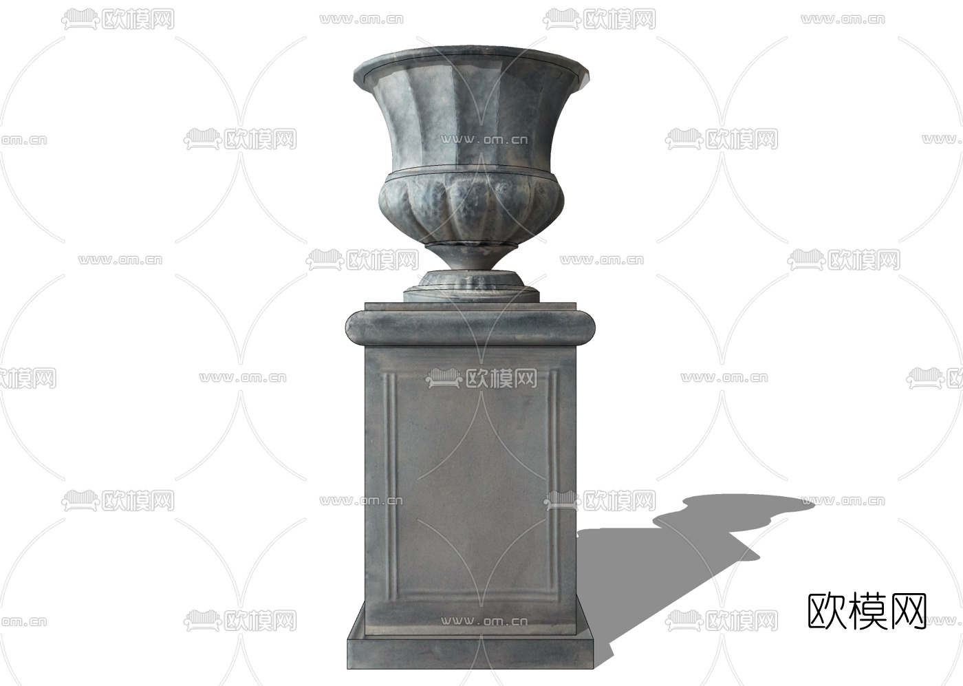 欧式花钵免费su模型下载