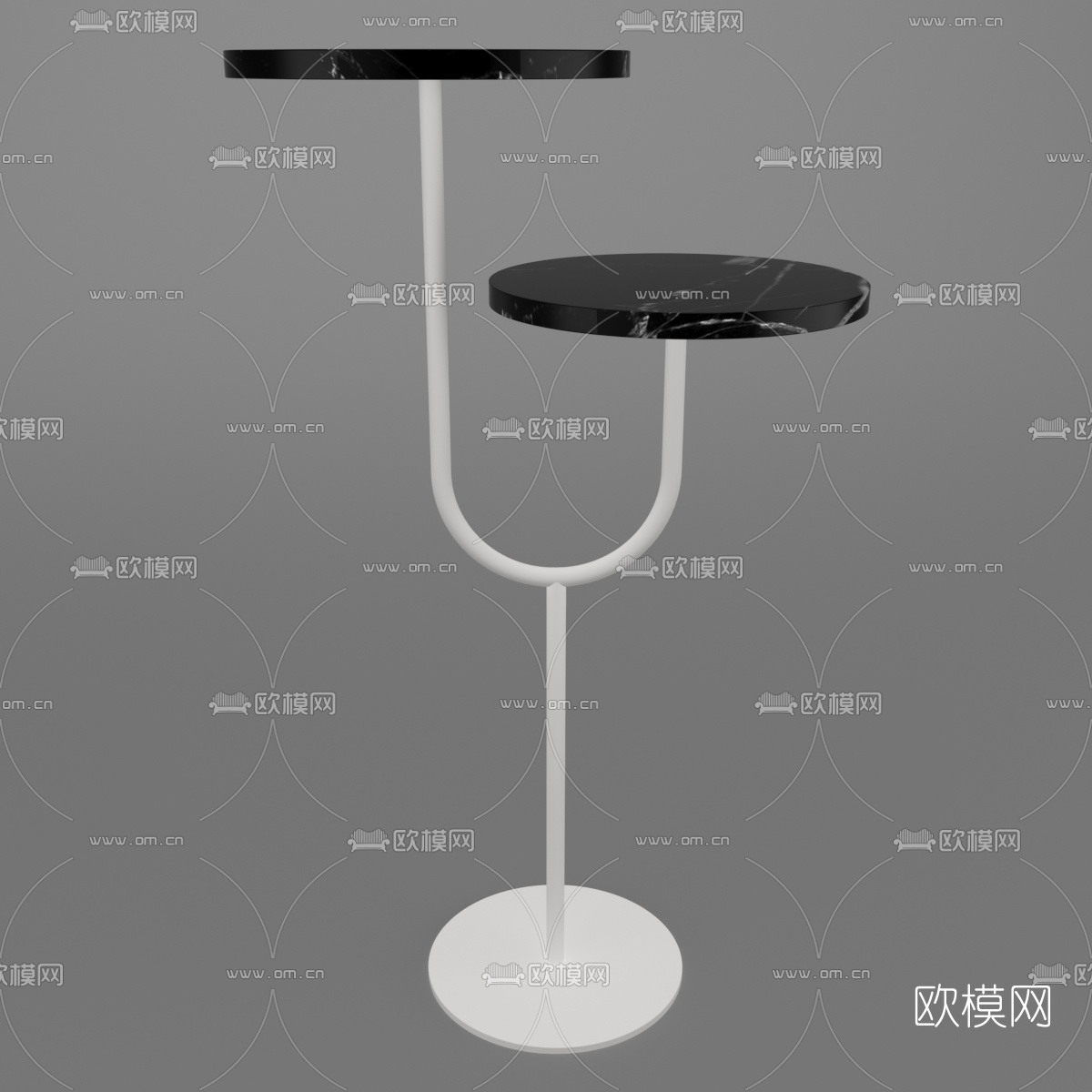 现代圆几边几免费3d模型下载（渲染图5）