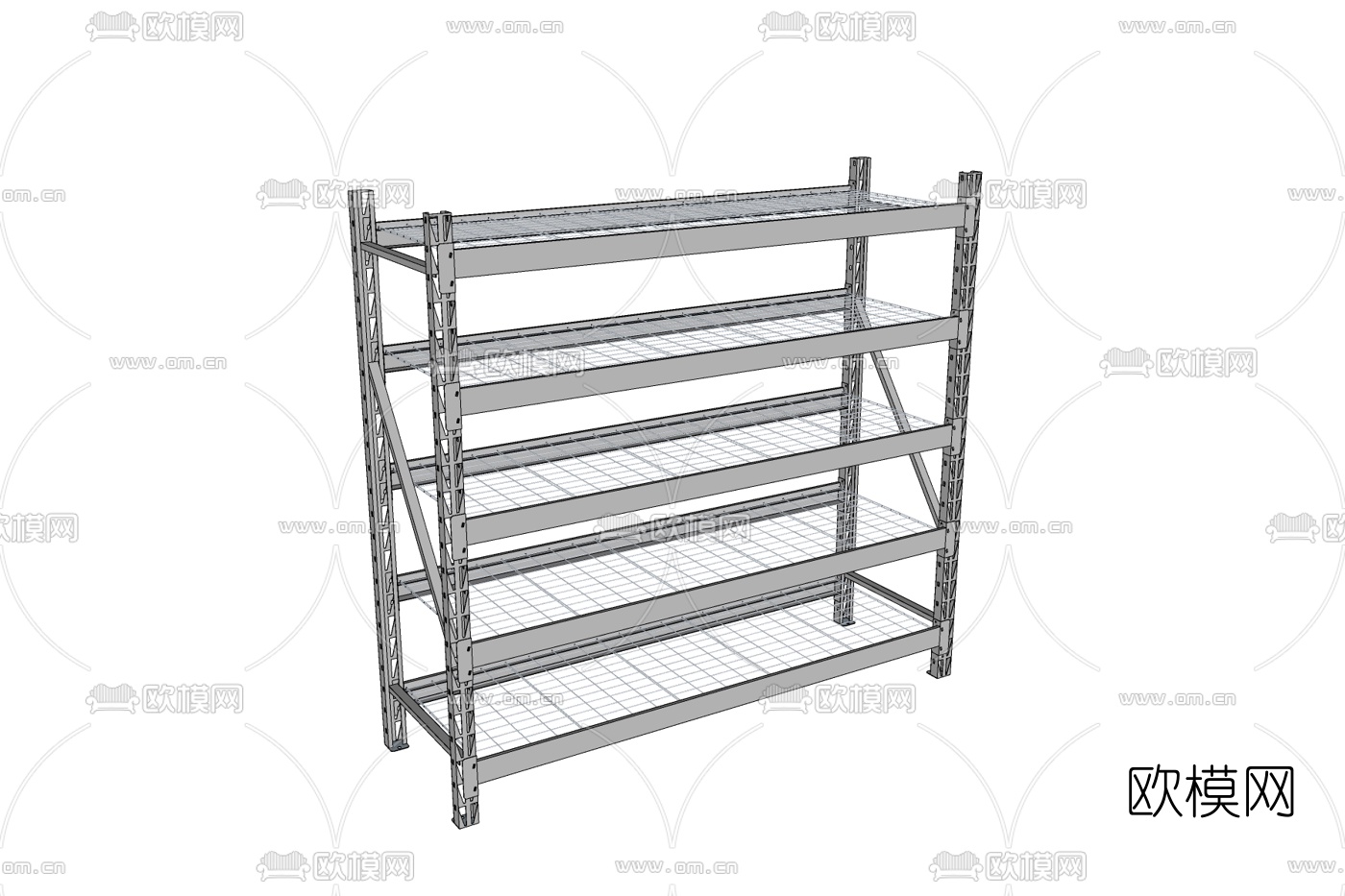 现代铁艺鞋柜免费su模型下载