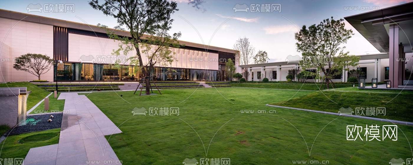 现代售楼处su模型下载（渲染图3）