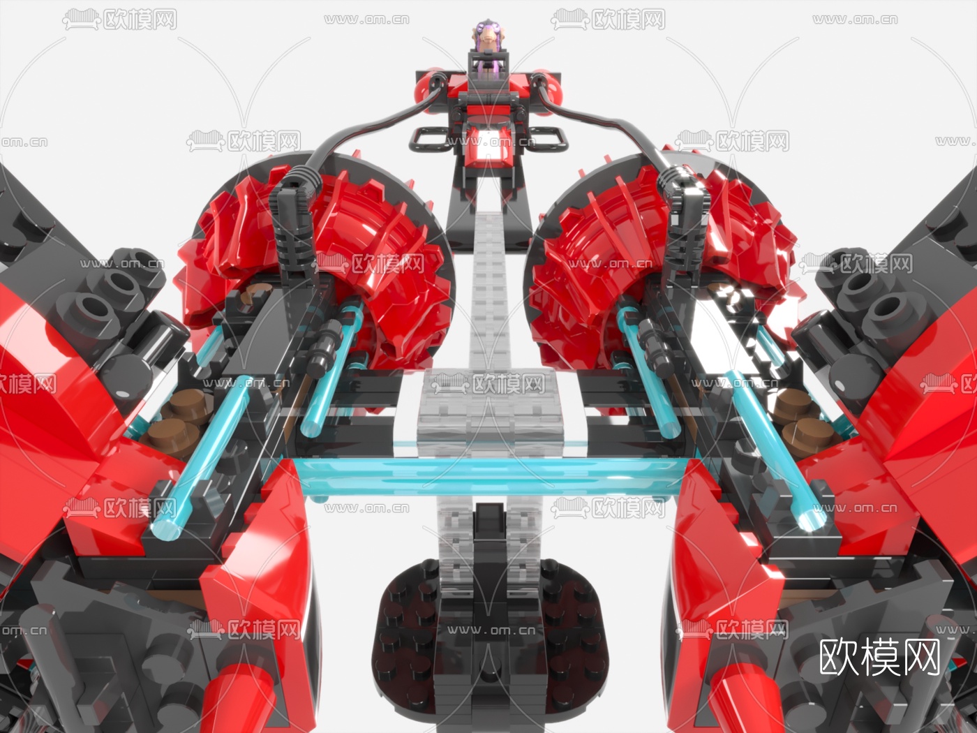 现代宇宙飞船玩具3d模型下载（渲染图7）