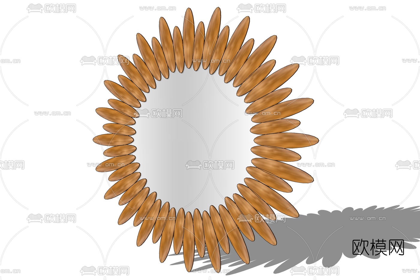 简欧镜子免费su模型下载