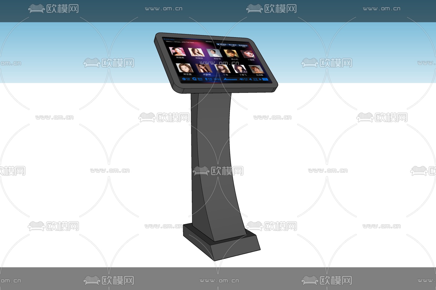 现代KTV点歌机免费su模型