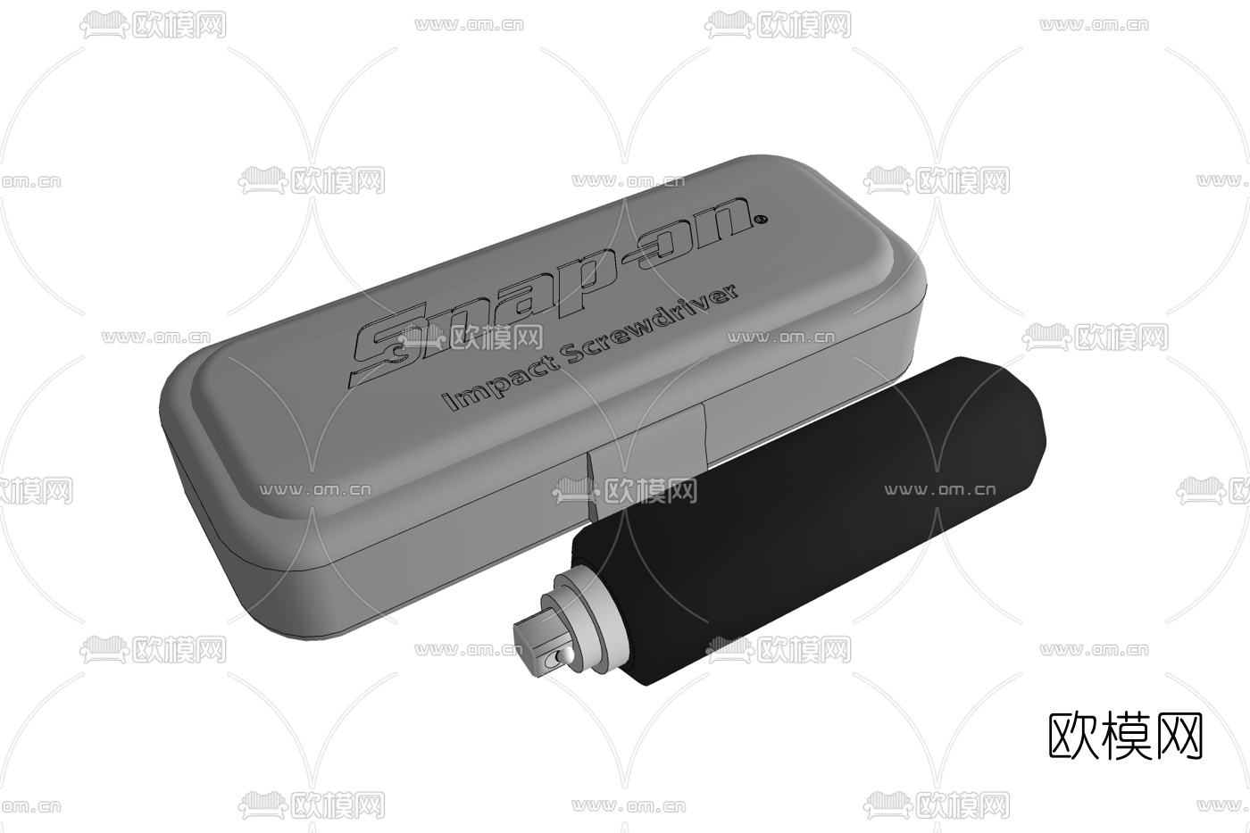 现代螺丝刀收纳盒免费su模型下载