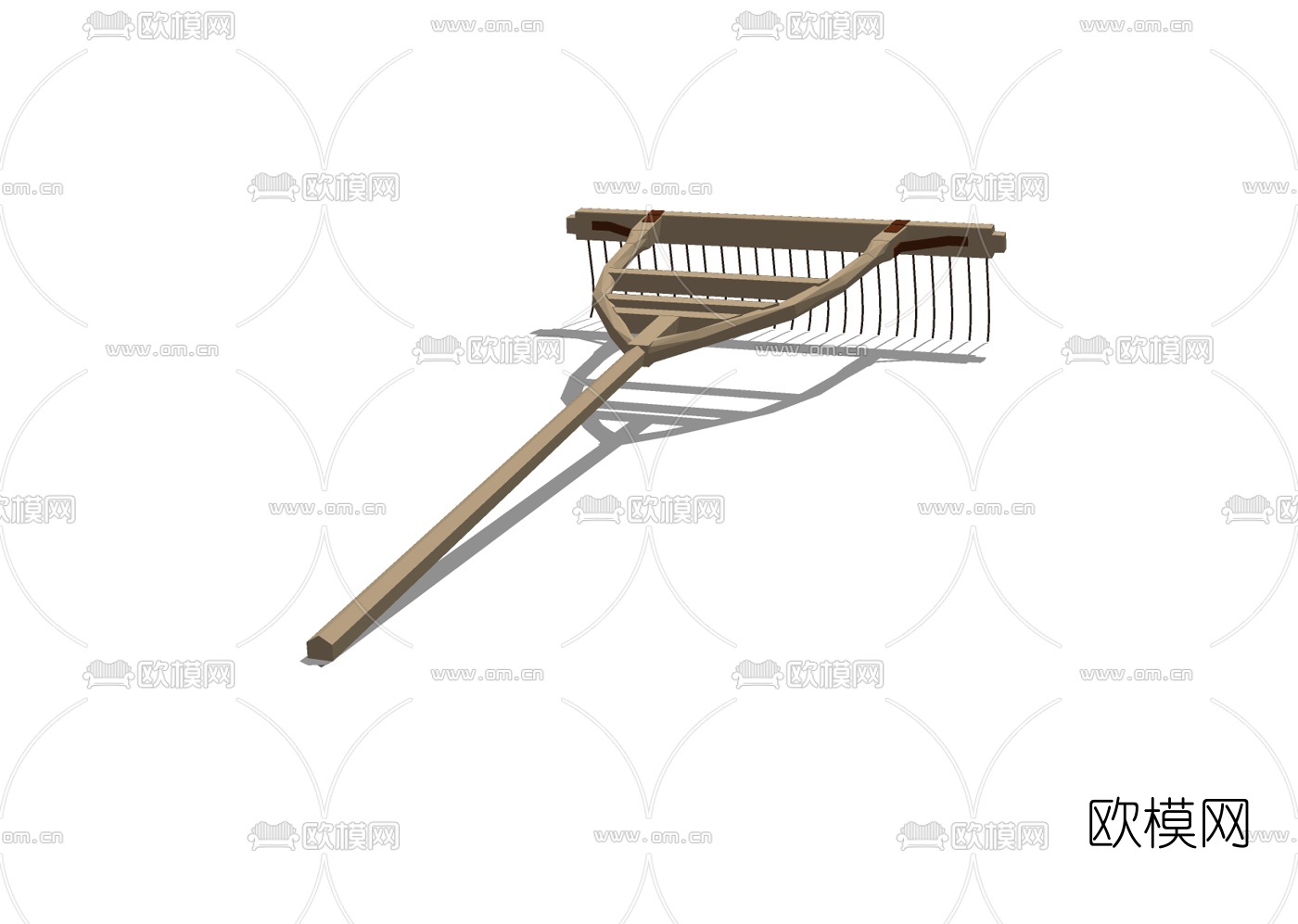 中式钉耙免费su模型下载