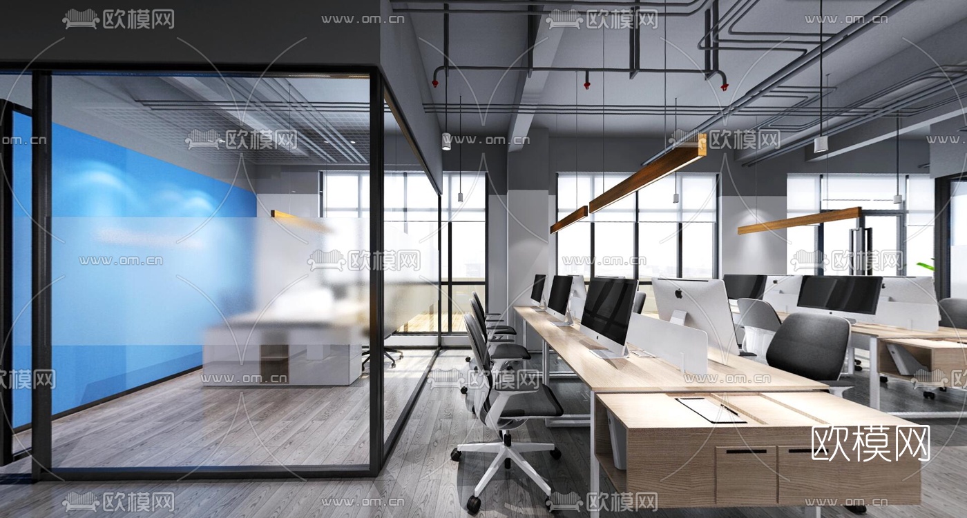 现代办公室vr全景3d模型下载_ID10127500_3dmax免费模型-欧模网