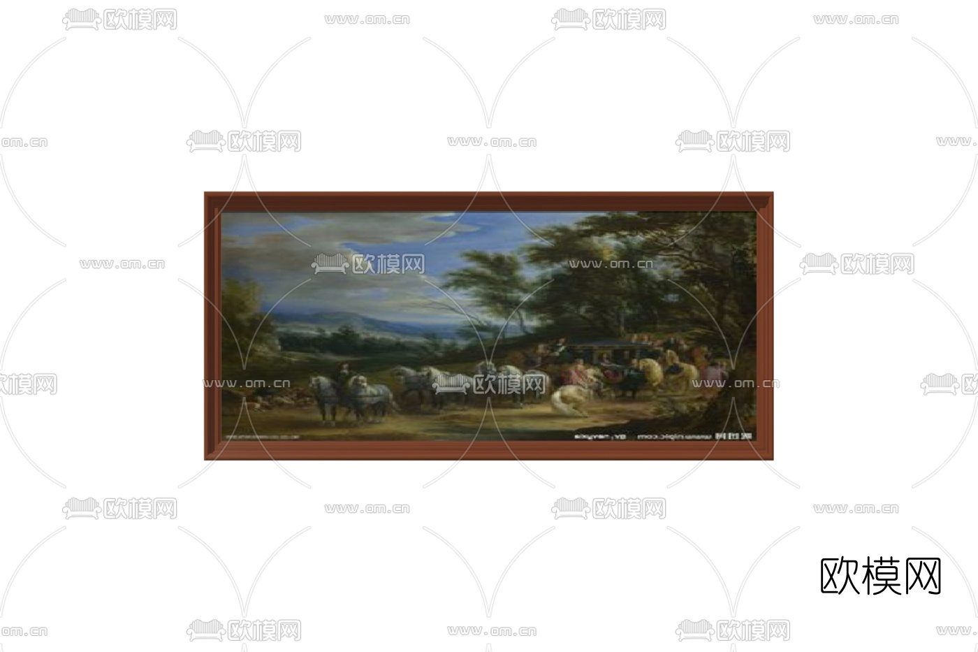 简欧装饰画免费su模型下载