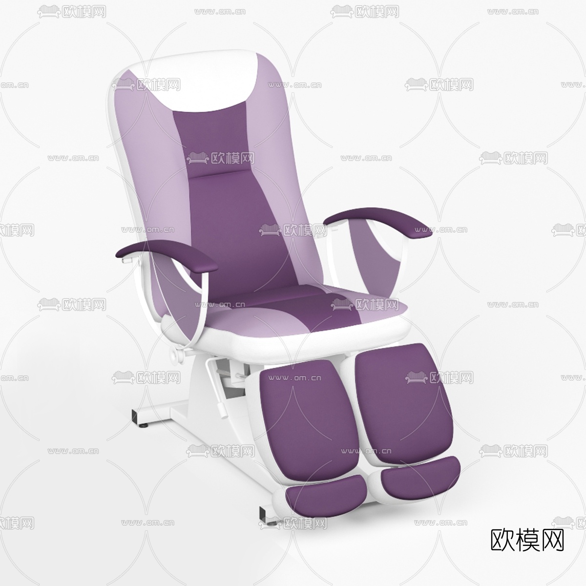 现代皮革按摩椅免费3d模型