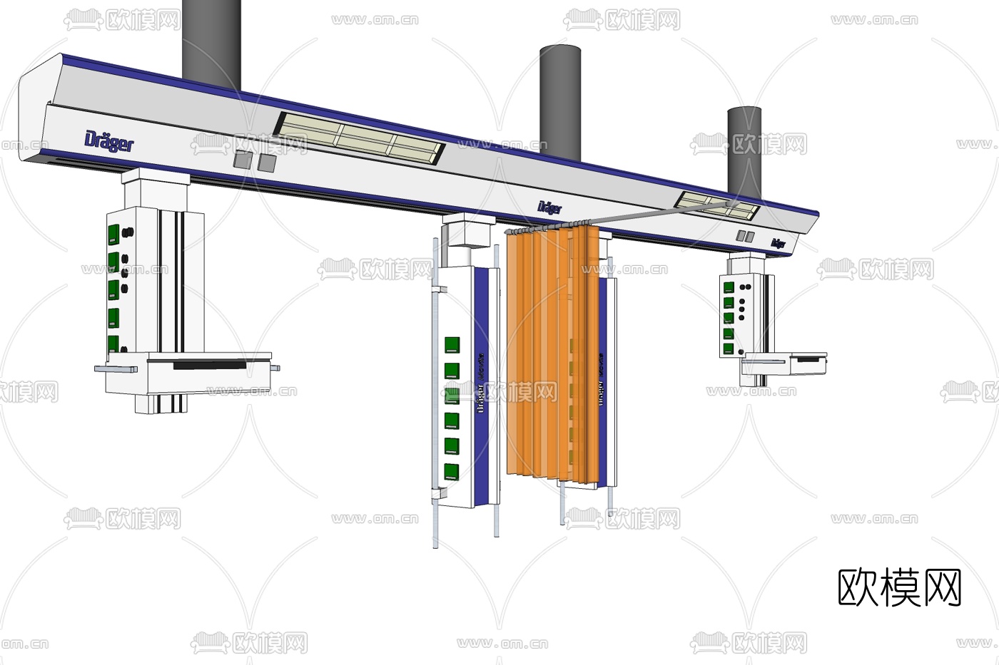 现代医疗设备免费su模型下载