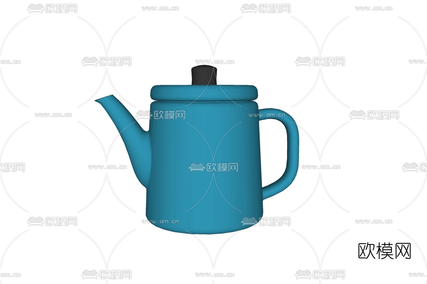 现代茶壶免费su模型下载