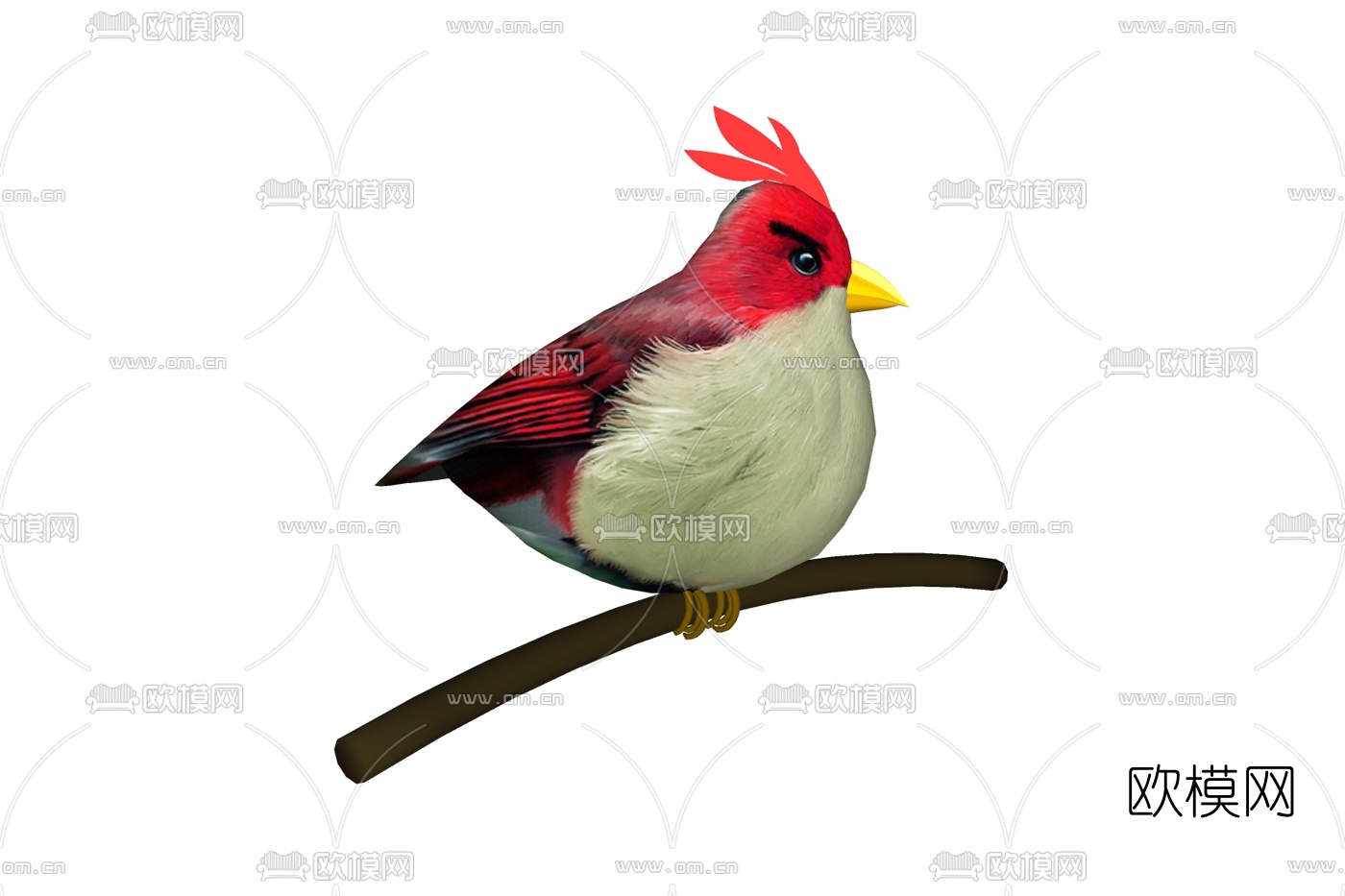 现代小鸟免费su模型下载