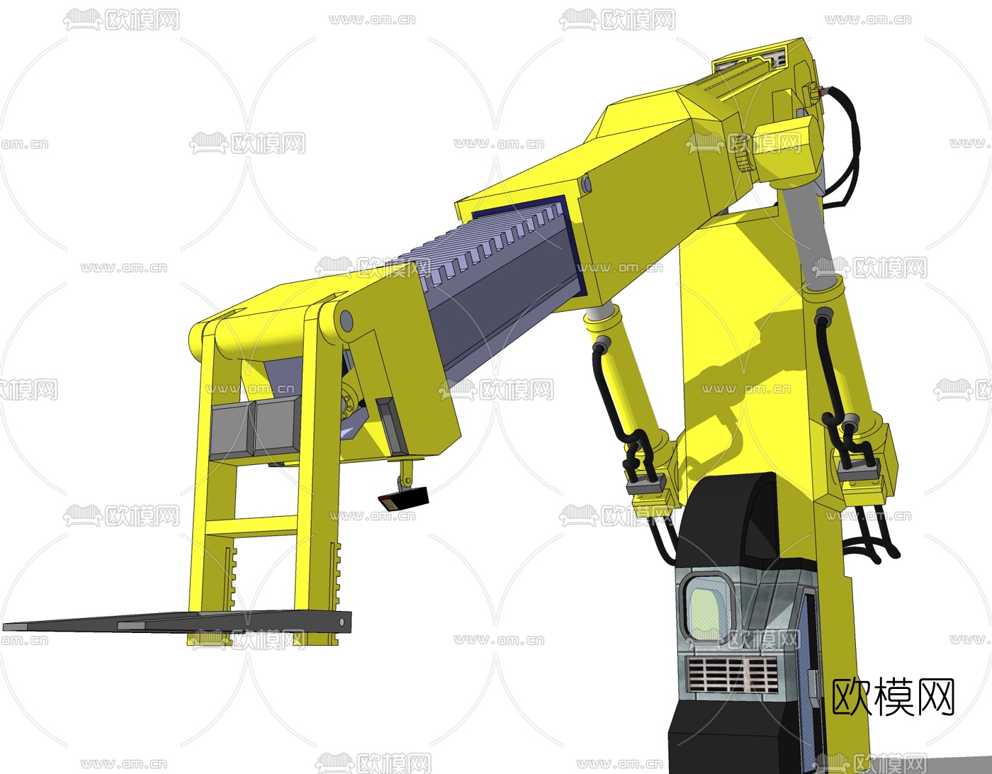 工业风起重机免费su模型下载