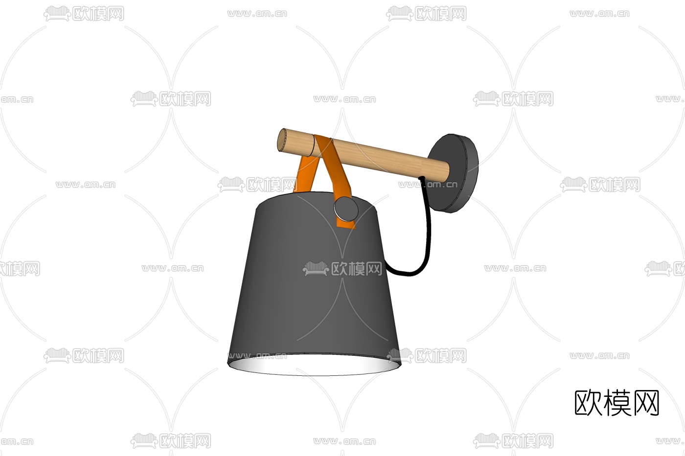 北欧壁灯免费su模型下载