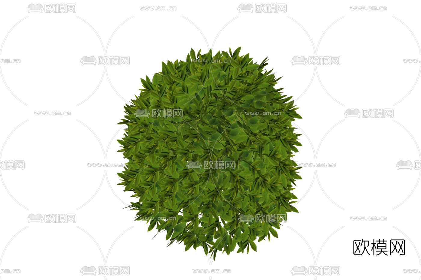 现代灌木丛免费su模型下载