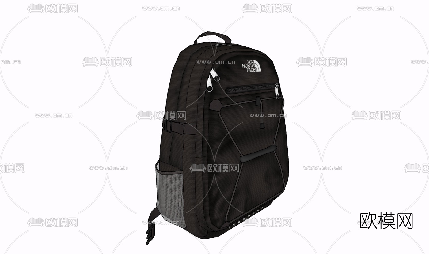 现代双肩包免费su模型下载