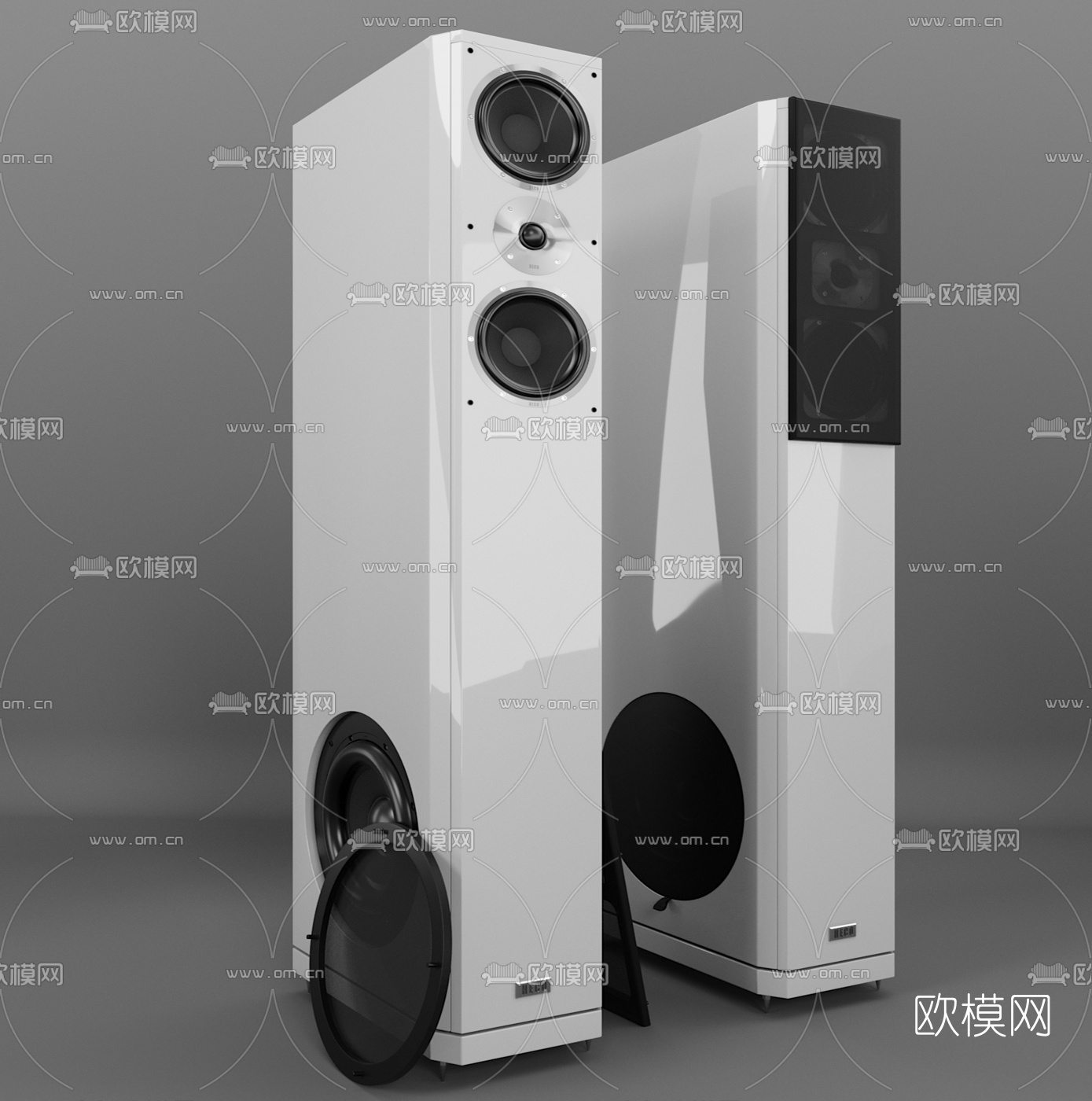 现代家用音响3d模型
