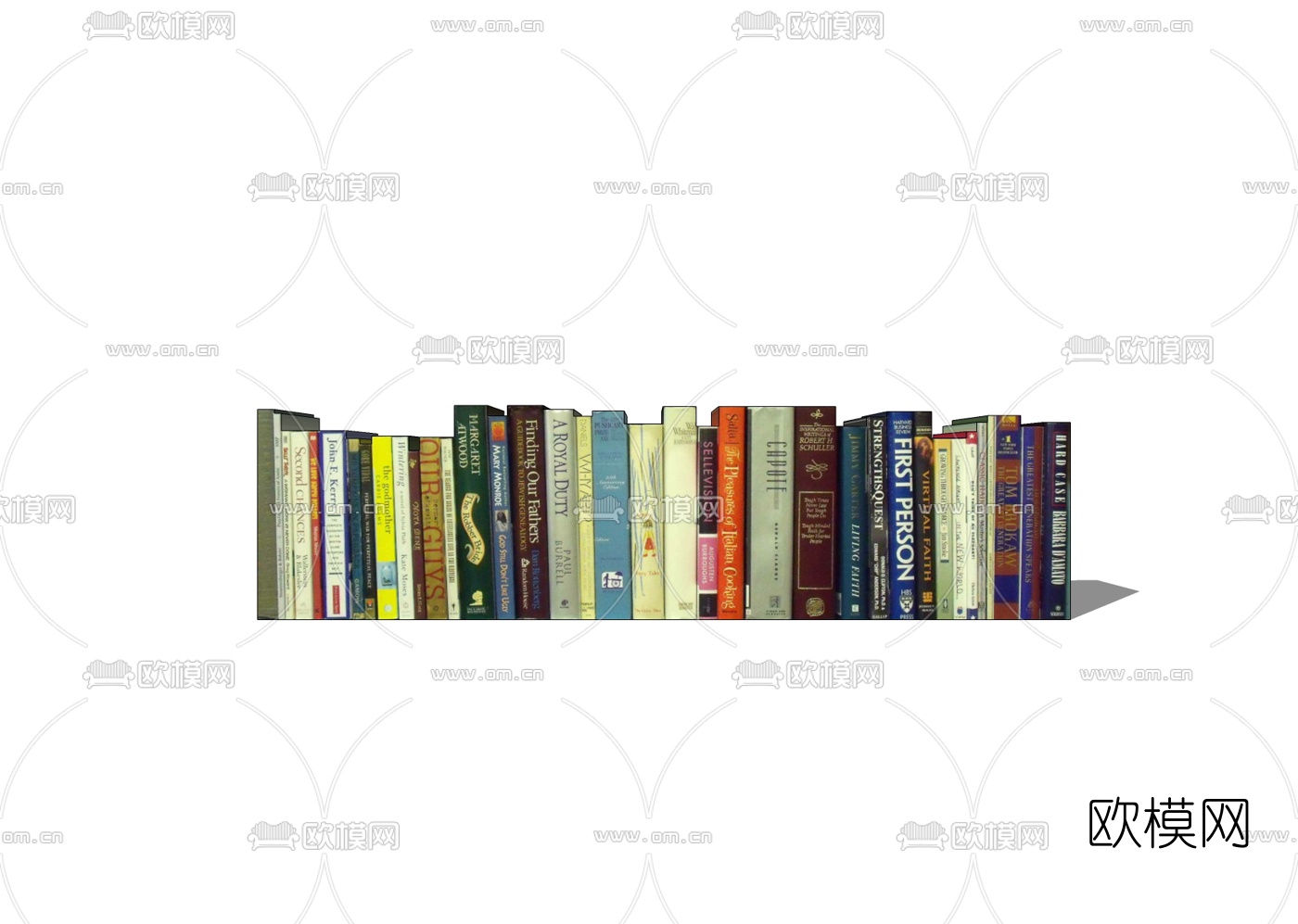 欧式英文书籍免费su模型下载