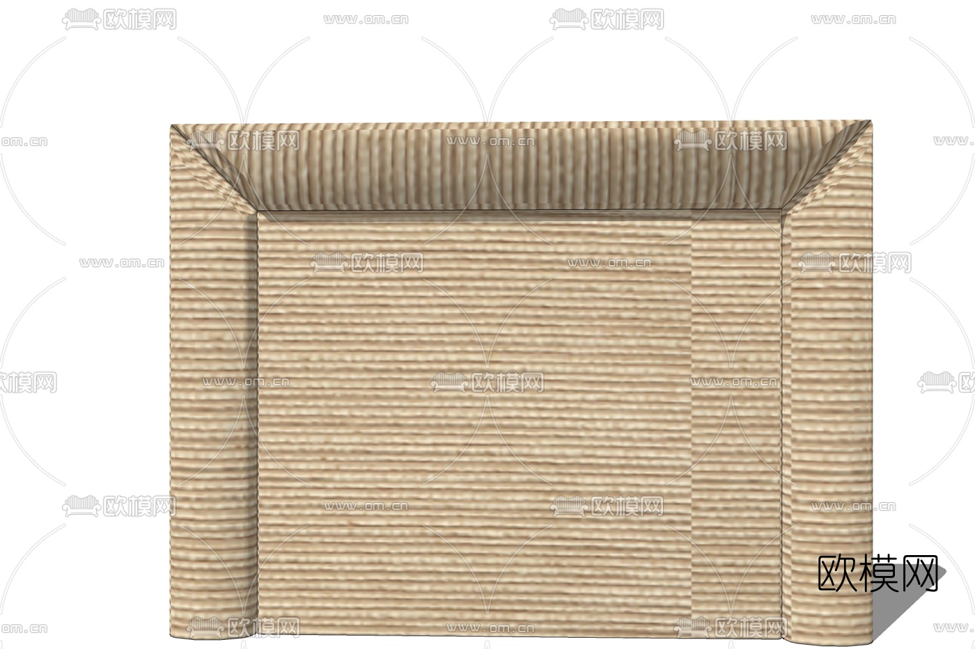 现代布艺软包免费su模型下载