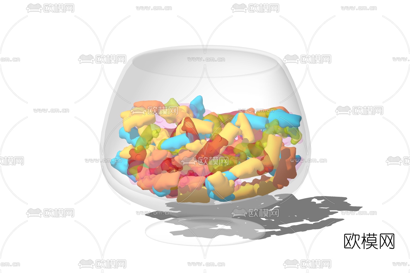 现代糖果免费su模型下载