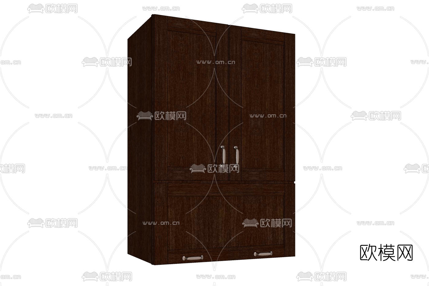 新中式衣柜免费su模型下载