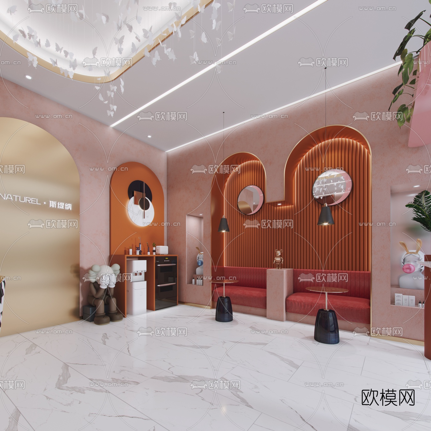 后现代spa美容会所3d模型