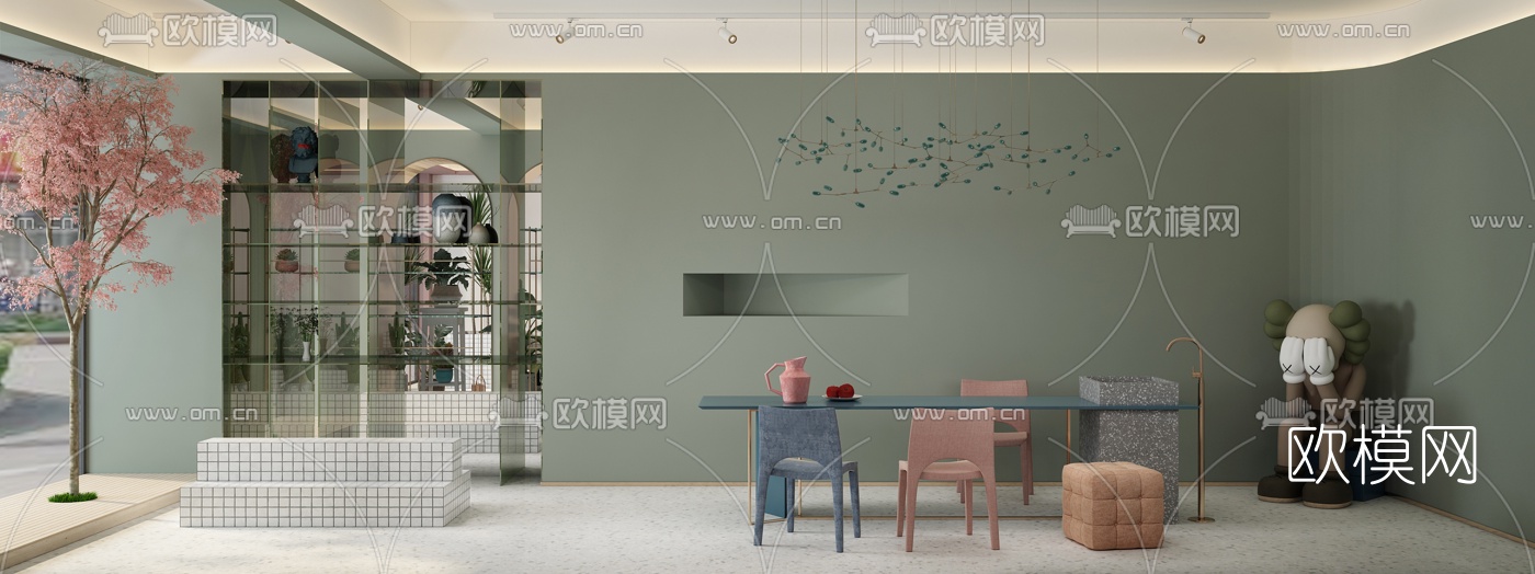 北欧花店3d模型下载（渲染图4）