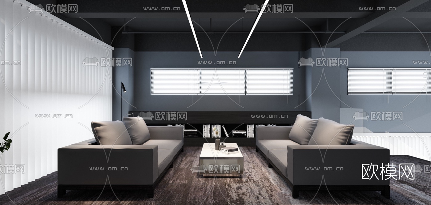 工业风接待大厅3d模型下载（渲染图4）