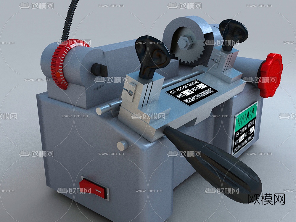 现代配钥匙机3d模型