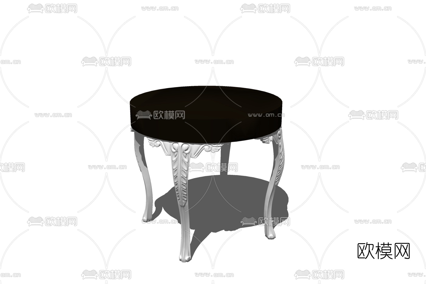 简欧圆几免费su模型下载