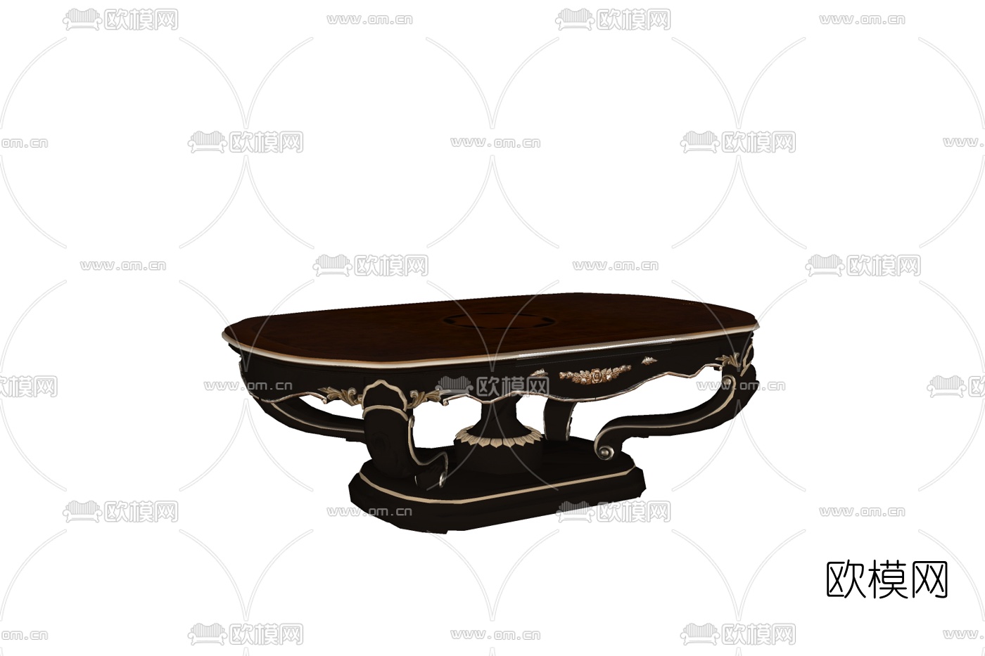 欧式茶几免费su模型下载