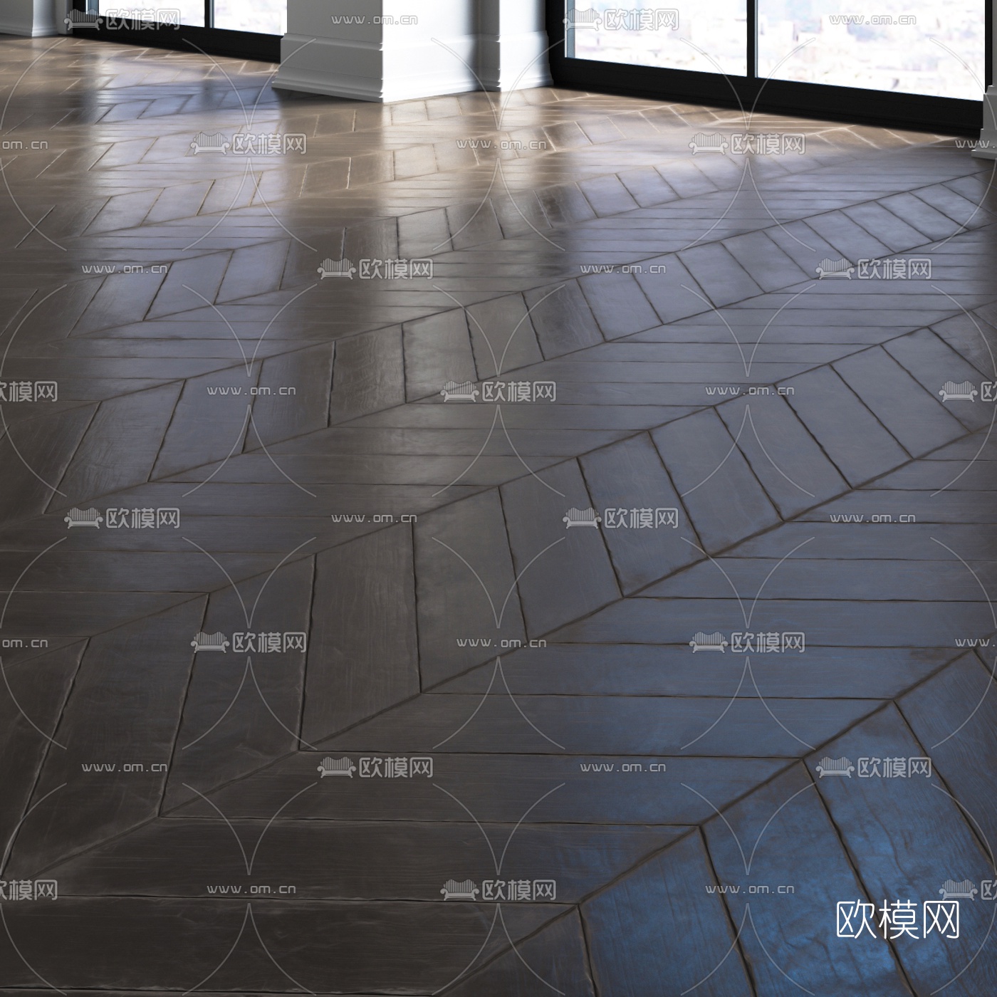 北欧实木地板3d模型