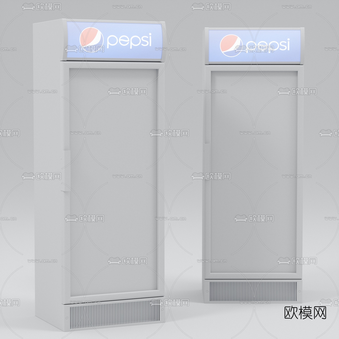 现代冷藏柜饮料柜3d模型