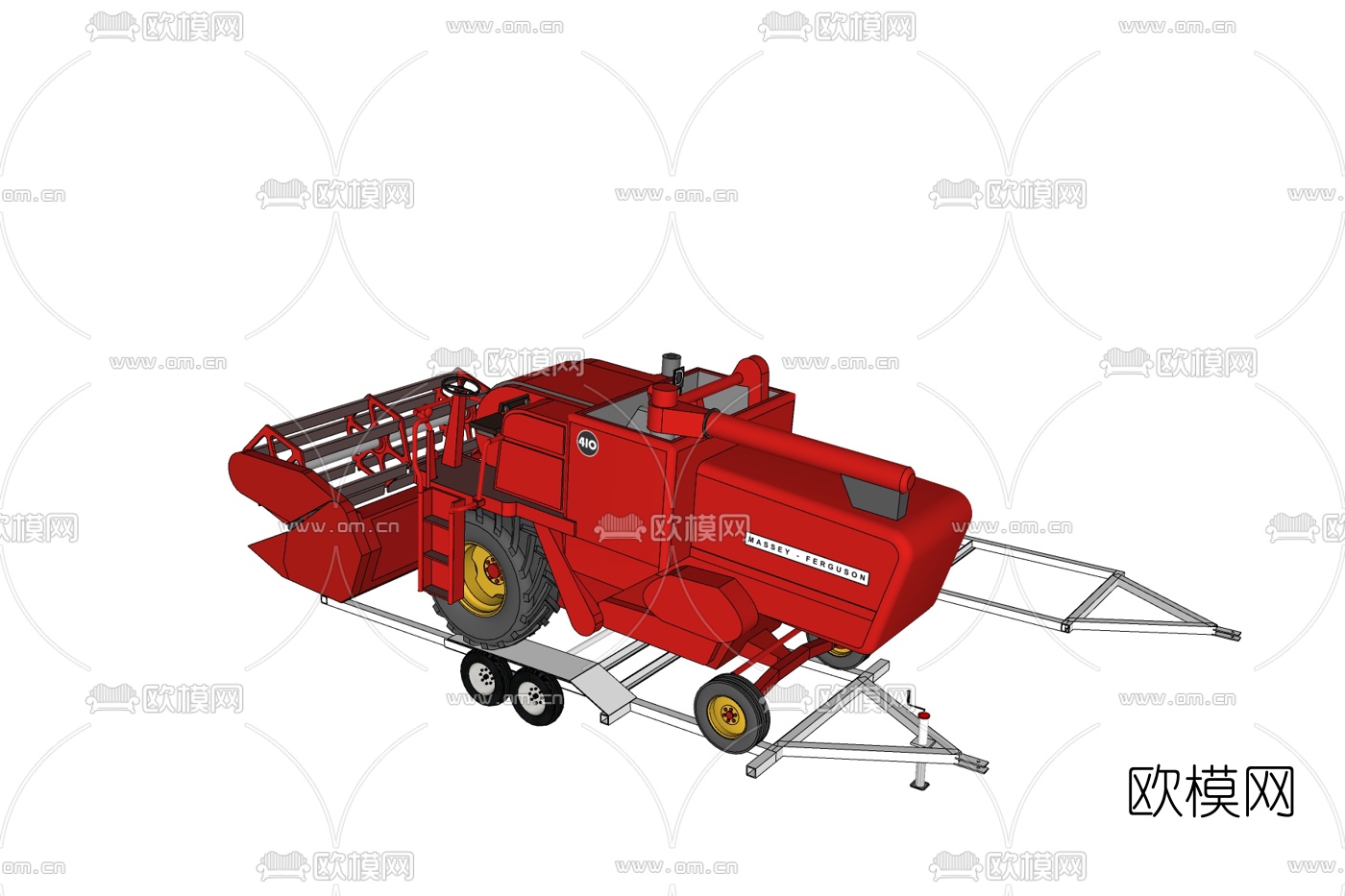 工业风切割机床免费su模型下载