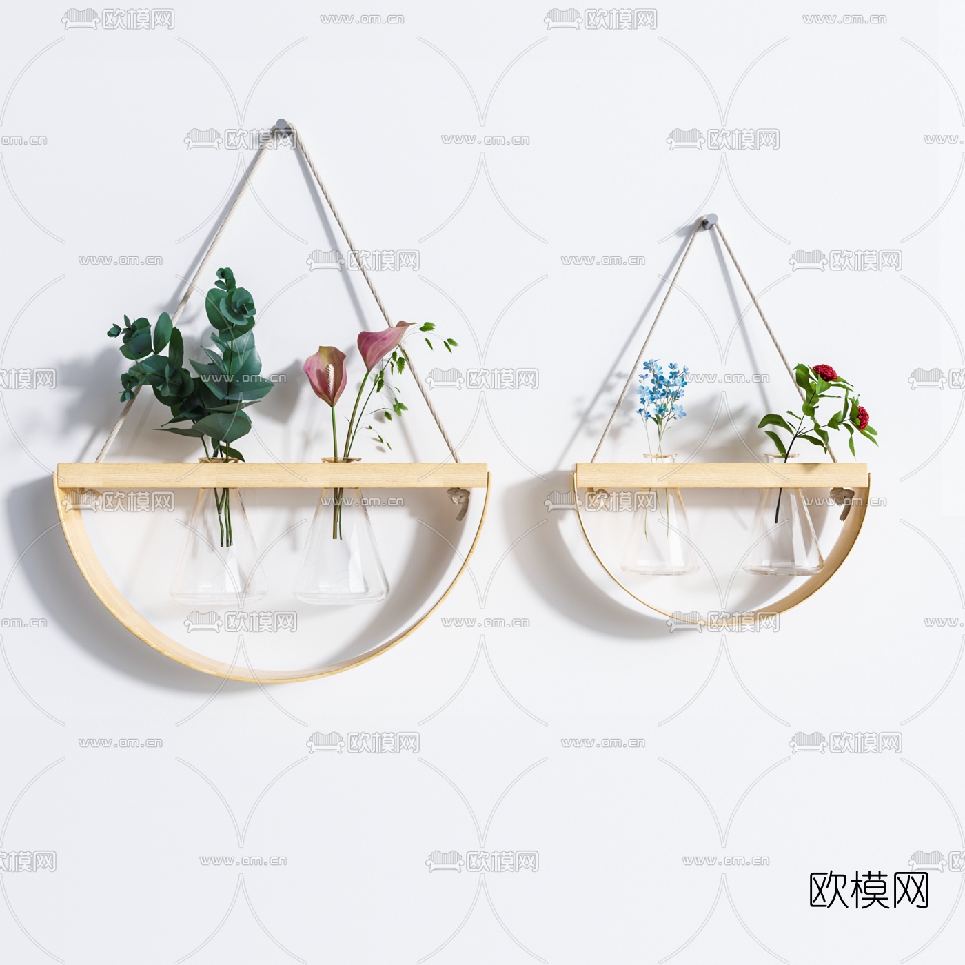 北欧植物挂件3d模型下载（渲染图4）