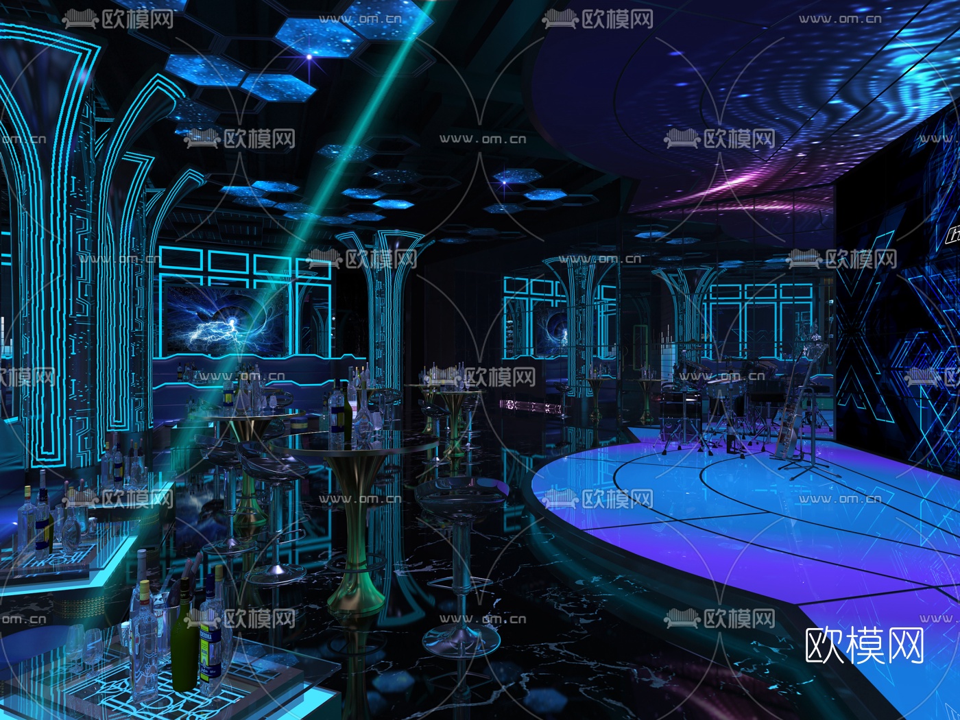 后现代KTV酒吧3d模型