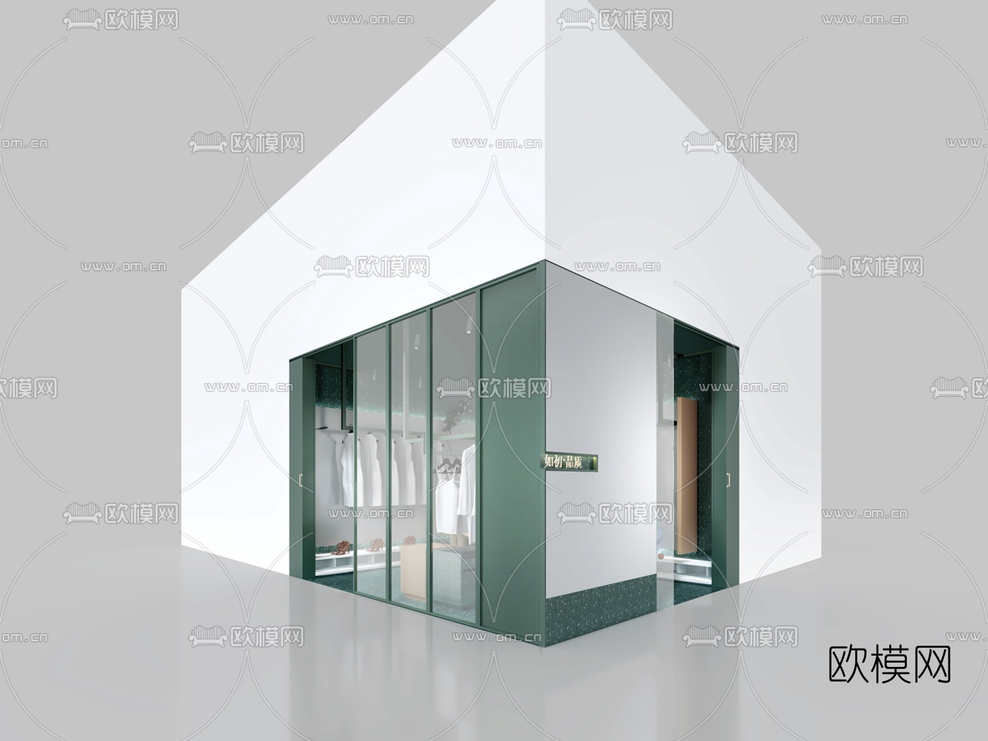 现代服装店3d模型