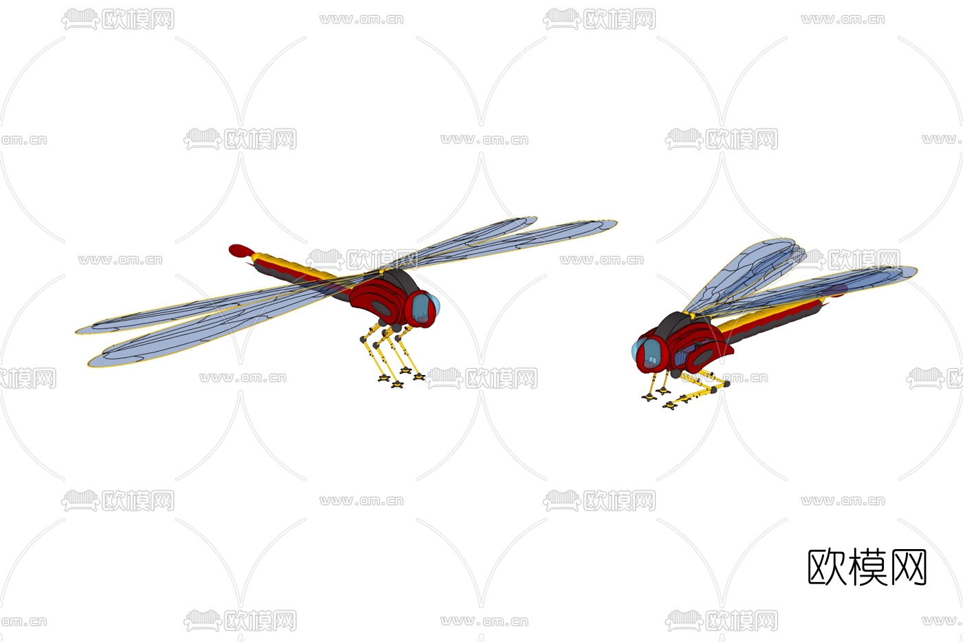 现代蜻蜓免费su模型下载